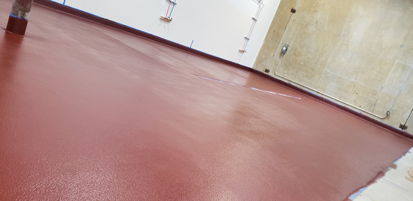 Urban Family Brewery 1800 sqft of Hermetic™ Stout in Brick Red E100-NV4 by Peter Sprdlin of Team Precision Flooring - 3