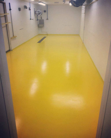 Commercial kitchen yellow