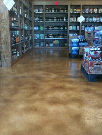 #16 Commercial liquor store micro-finish and stain by Hawkeye Custom Concrete - 3