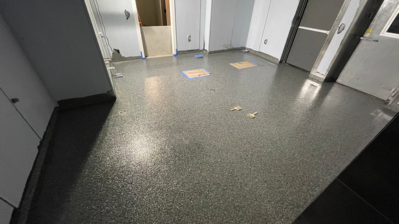 For Kawaii Tori Sushi, a HERMETIC™ Flake was installed in the kitchen and a REFLECTOR™ Enhancer Floor was installed for the dining area by DCE Flooring LLC 9
