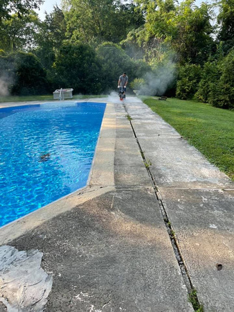 Pool spray knock down finish thin finish by A + L Design, Inc 5