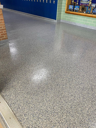HERMETIC™ Flake installed at Montgomery County High School (Missouri) by Extreme Floor Coatings, LLC 2