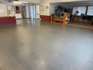 Two Harbors Fire Department meeting area flake by Northern Elite Epoxy 5