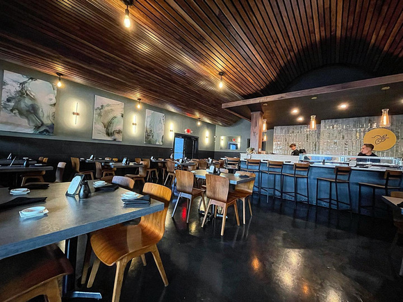 For Kawaii Tori Sushi, a HERMETIC™ Flake was installed in the kitchen and a REFLECTOR™ Enhancer Floor was installed for the dining area by DCE Flooring LLC 5