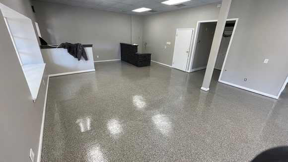 Commercial doggy daycare flake by DCE Flooring LLC 11
