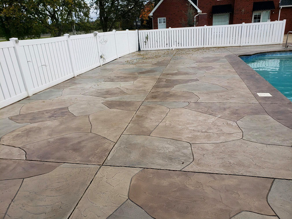 Pool deck overlay by Custom Concrete Creations 3