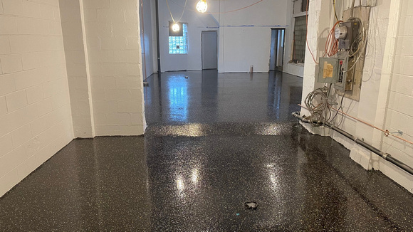 Commercial kitchen flake by DCE Flooring LLC 9