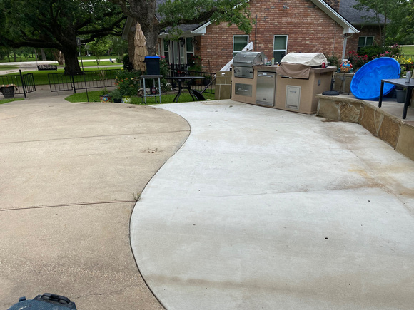 Pool deck coatings THIN-FINISH™, Troweled Texture Chocolate with ultra-stone accent sealed w: CSS by Texas Concrete Design   8
