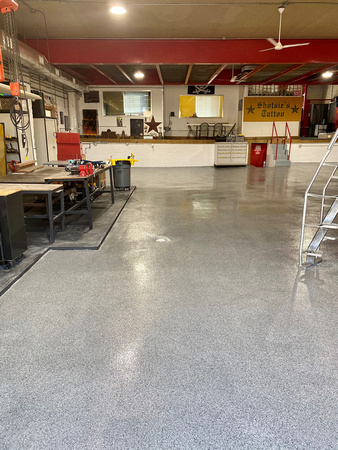 Commercial tattoo shop flake by Grip-Tech Floor Coatings 2