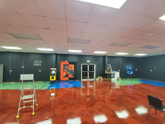 Youth game room reflector at Kingdon Center by Mop & Bucket Floor Co LLC 9
