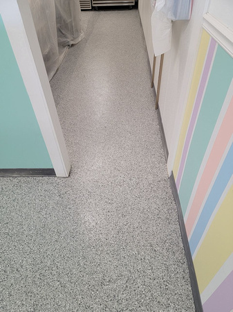 HERMETIC™ Flake Floor at Silly Grandma’s Sweet Creations in Troy, IL by Central Epoxy Flooring 2
