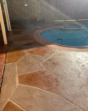 Pool deck thin finish by Finest Floors of Texas 3