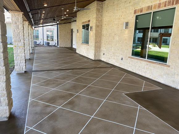 Larkspur Community- New Braunfels, TX THIN-FINISH™ Overlay sealed with CCS by Texas Concrete Design 1