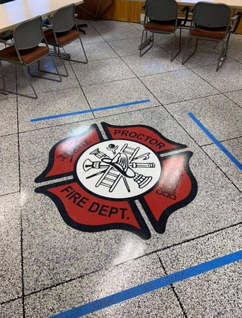 HERMETIC™ Flake at Proctor Fire Dept. by Lake Effect Coatings