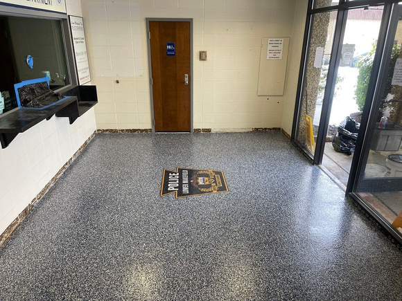 HERMETIC™ Flake Floor at Lower Makefield Police Department by DCE Flooring LLC 6