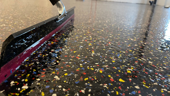 Commercial kitchen flake by DCE Flooring LLC 3