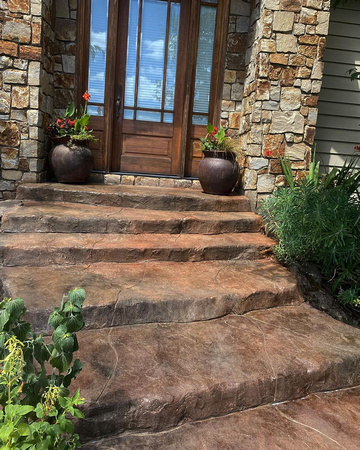 Entryway using TEXTURE-PAVE™ Overlay by NWFinishes 3