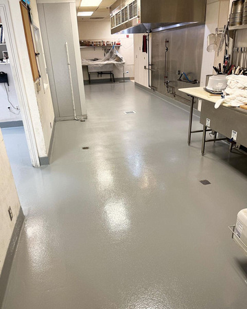Commercial Kitchen 700 sqft with Urethane Cement System by Alternative Surfaces 1