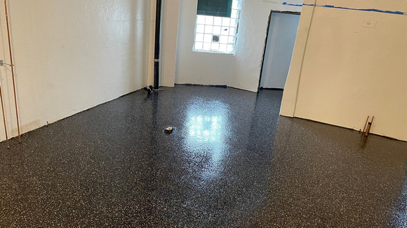 Commercial kitchen flake by DCE Flooring LLC 8