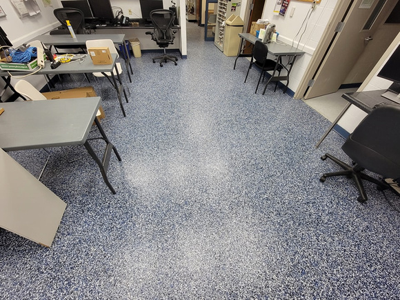 Richmond Heights Police Department and Fire Department, Richmond Heights, Missouri HERMETIC™ Flake by Central Epoxy Flooring 4
