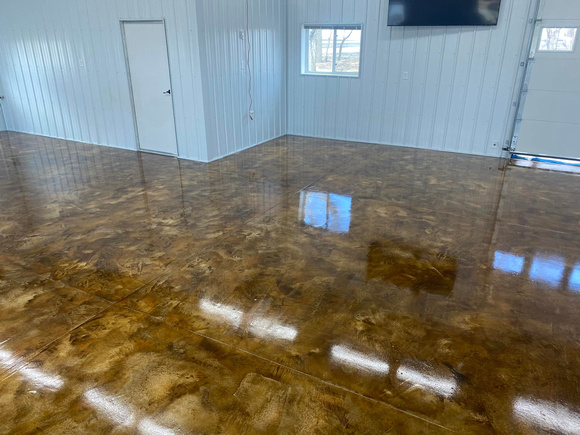 Mancave MICRO-FINISH™ top coated with non slip urethane by Concrete Dynamics LLC 5