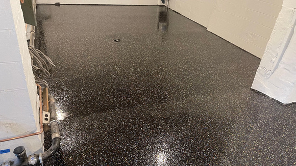 Commercial kitchen flake by DCE Flooring LLC 7