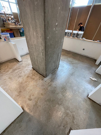The OCF Coffee House needed two specialized epoxy floors - REFLECTOR™ for main area and HERMETIC™ Flake for kitchen installed by DCE Flooring LLC 36