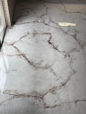 HOP marble reflector by Tulsa Custom Floor Coatings 1