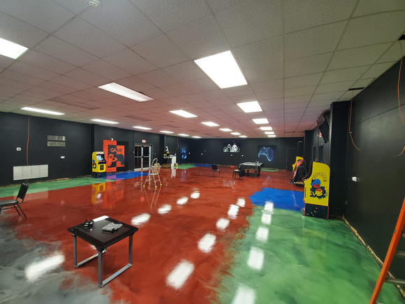 Youth game room reflector at Kingdon Center by Mop & Bucket Floor Co LLC 11