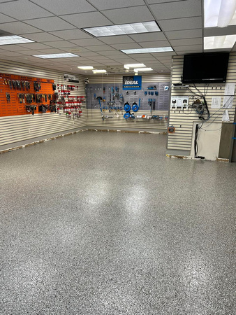 Commercial electirv supply store Metro Lighting HERMETIC™ Flake by Extreme Floor Coatings, LLC 4
